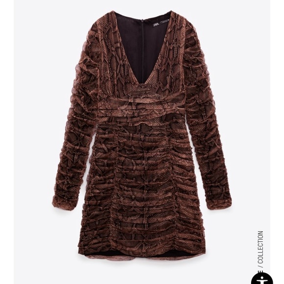 Zara Drapped Tull Dress - Picture 2 of 6